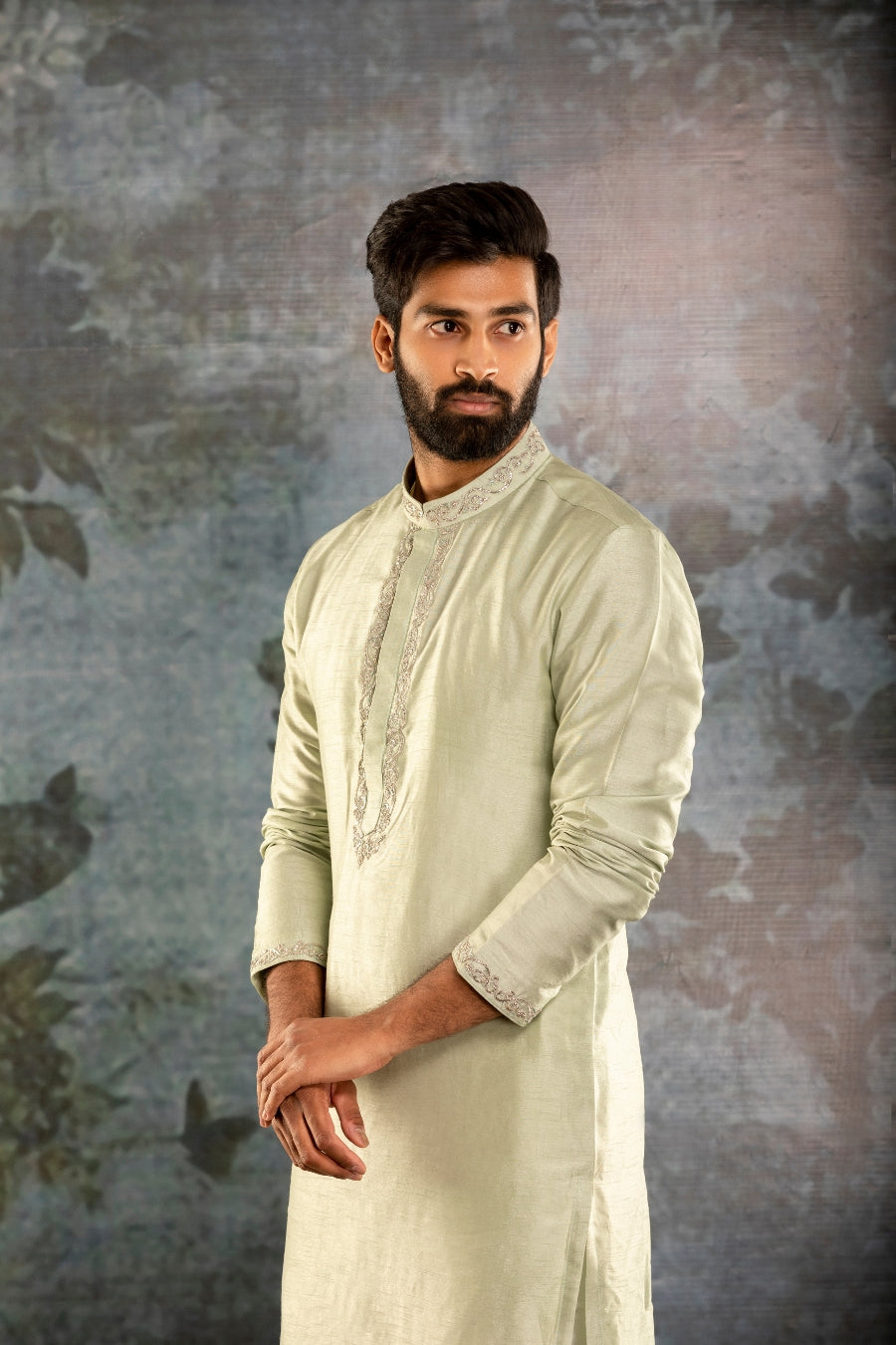 Kurta Waistcoat light grean