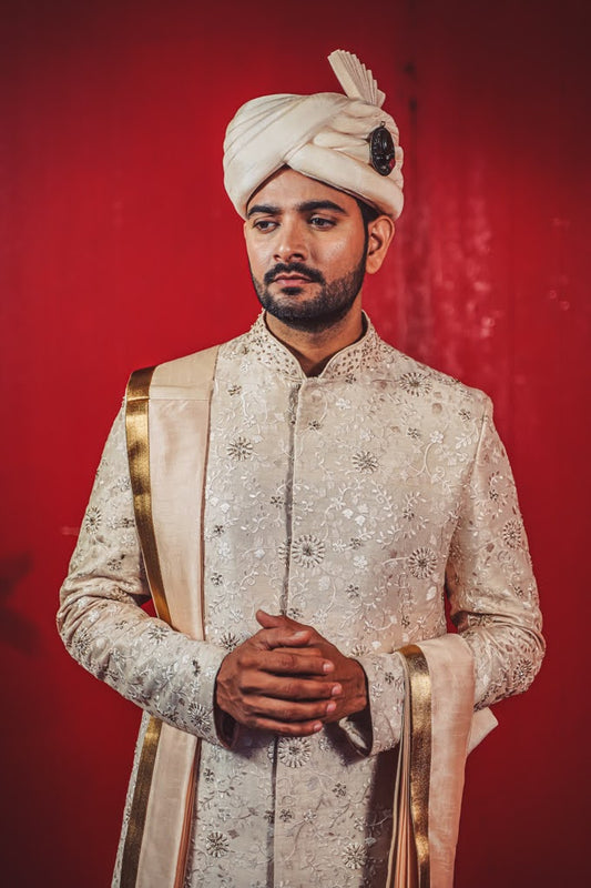 Fawn Color Sherwani