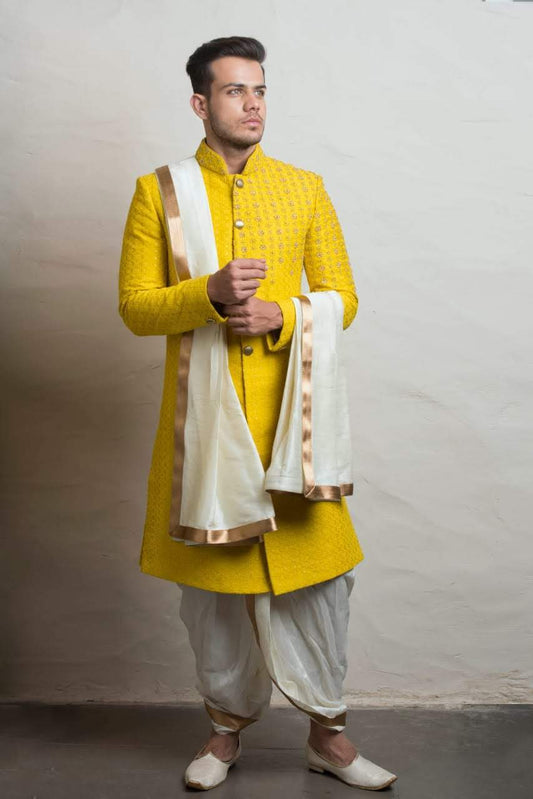 Haldi Yellow Indo Western