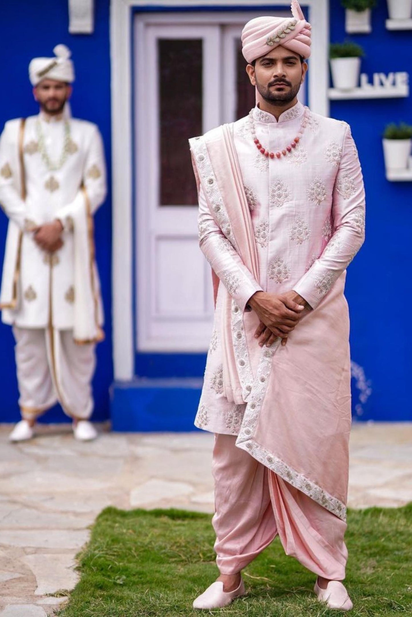 Peach Sherwani For Wedding