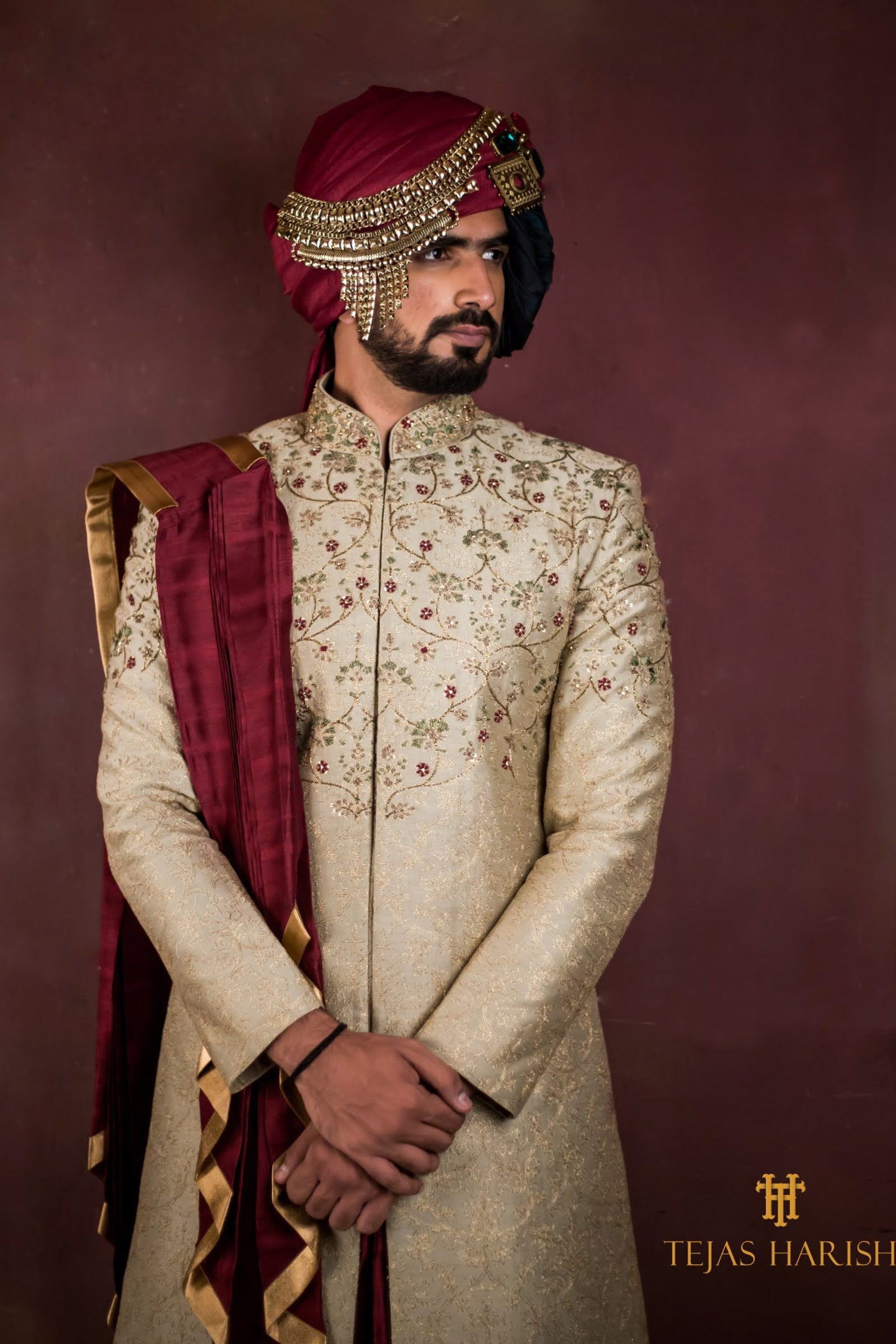 Beige Color Sherwani