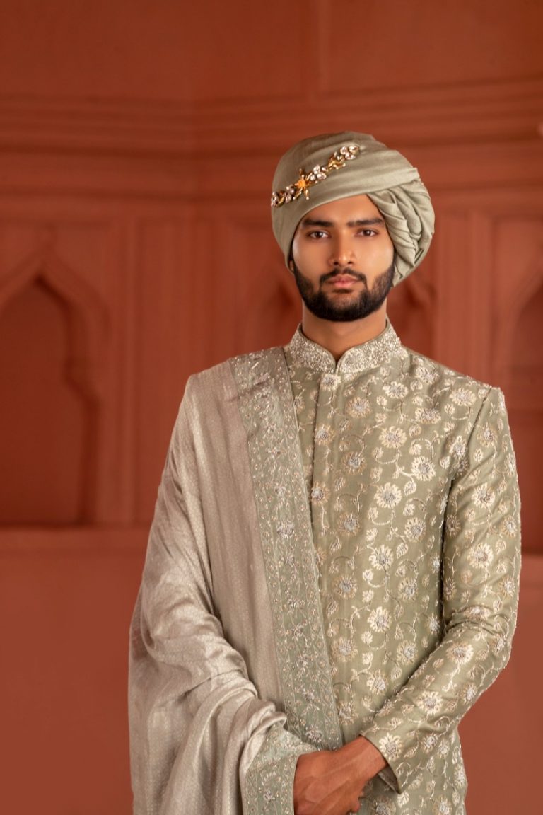 Light Pista Sherwani