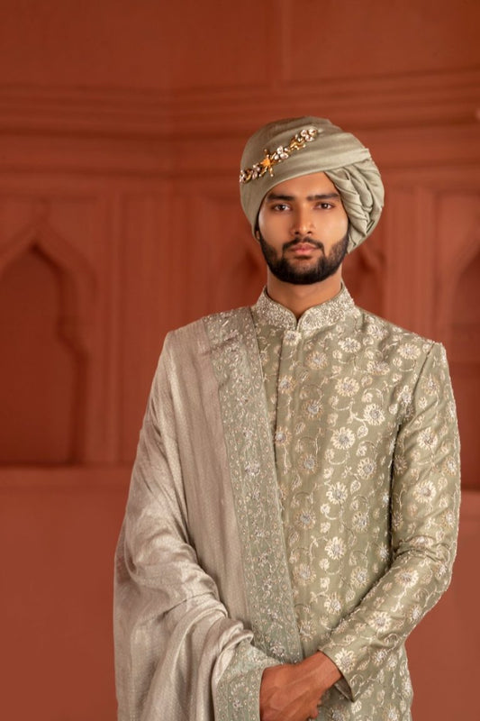 Light Pista Sherwani